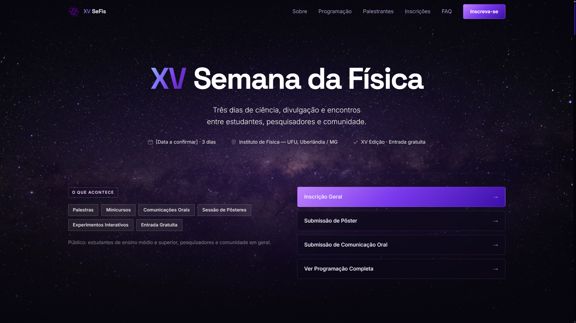 Semana da Física UFU